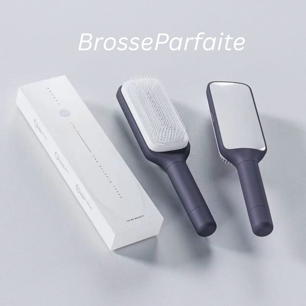 BrosseParfaite™ | Brosse à cheveux auto-nettoyante pour un soin des cheveux sans effort