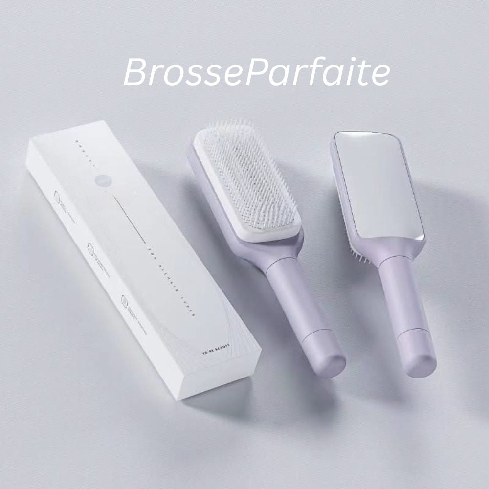 BrosseParfaite™ | Brosse à cheveux auto-nettoyante pour un soin des cheveux sans effort