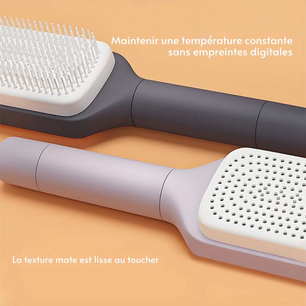 BrosseParfaite™ | Brosse à cheveux auto-nettoyante pour un soin des cheveux sans effort