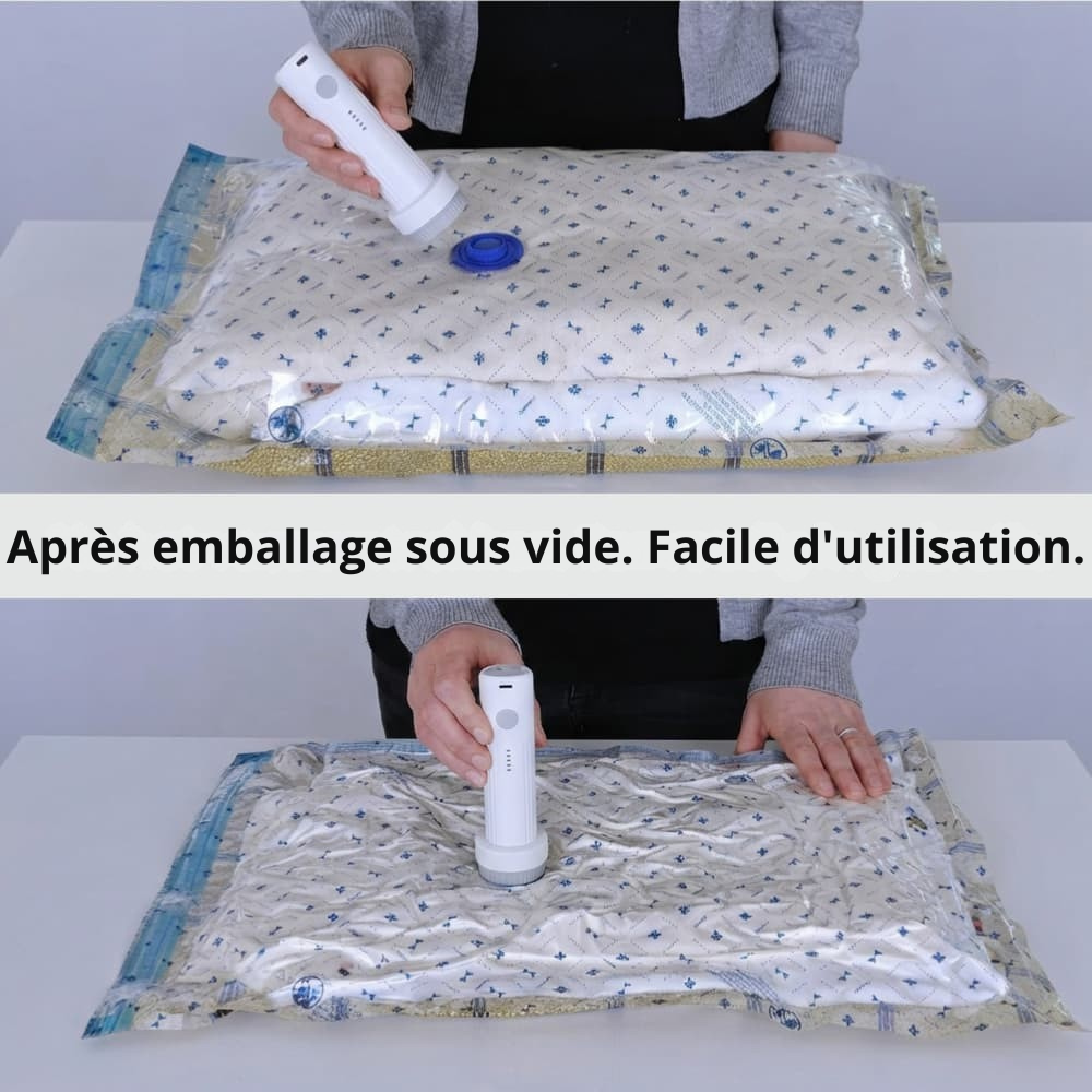 VacuPack™ | Emballez plus intelligemment et gagnez beaucoup plus de place