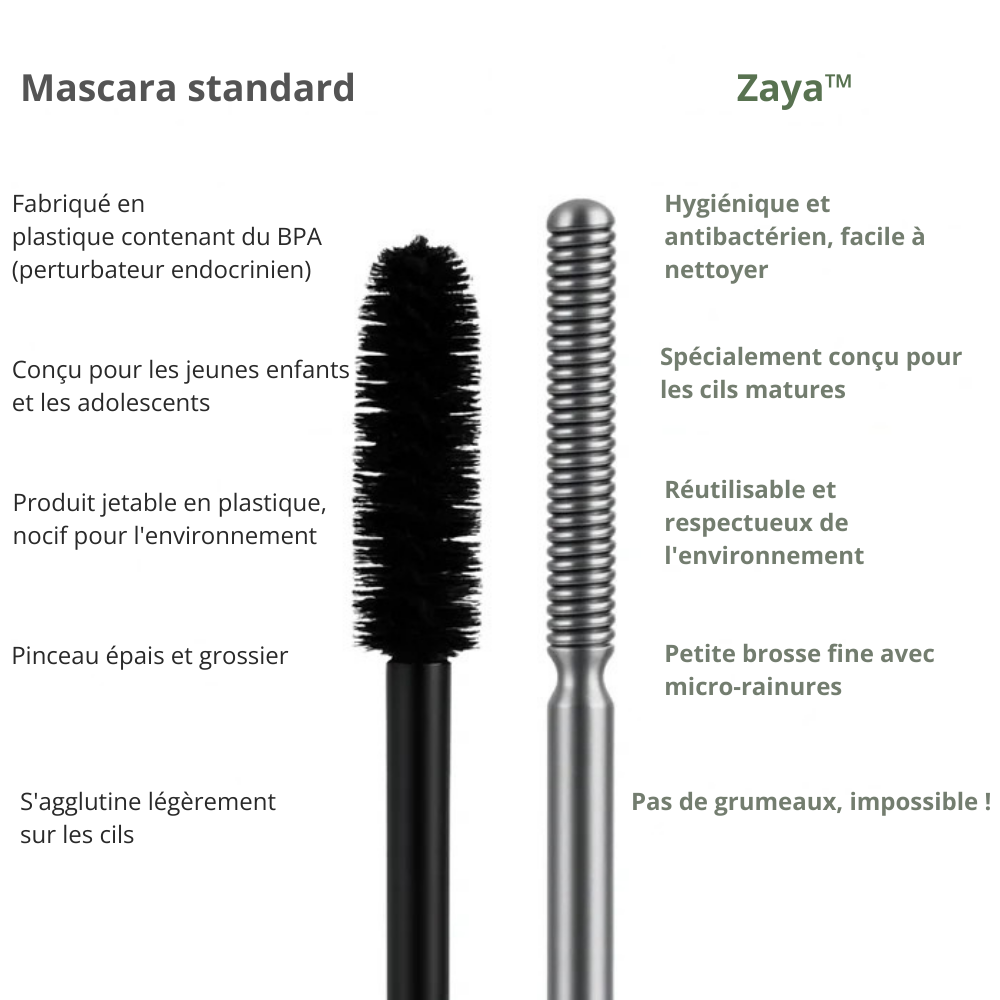 Zaya™ | Peigne en métal pour des cils plus beaux et plus durables