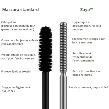 Zaya™ | Peigne en métal pour des cils plus beaux et plus durables
