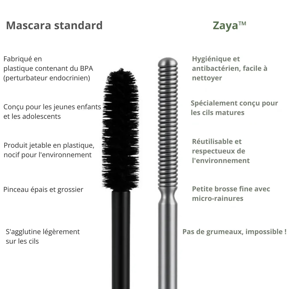 Zaya™ | Peigne en métal pour des cils plus beaux et plus durables