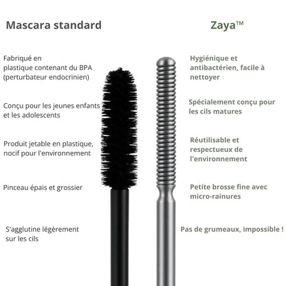 Zaya™ | Peigne en métal pour des cils plus beaux et plus durables