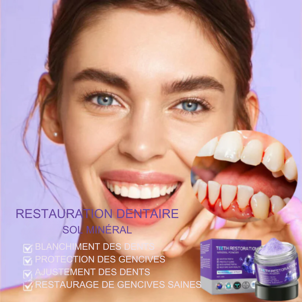 RénovaDent™ – La poudre minérale qui restaure l’émail et apaise la sensibilité