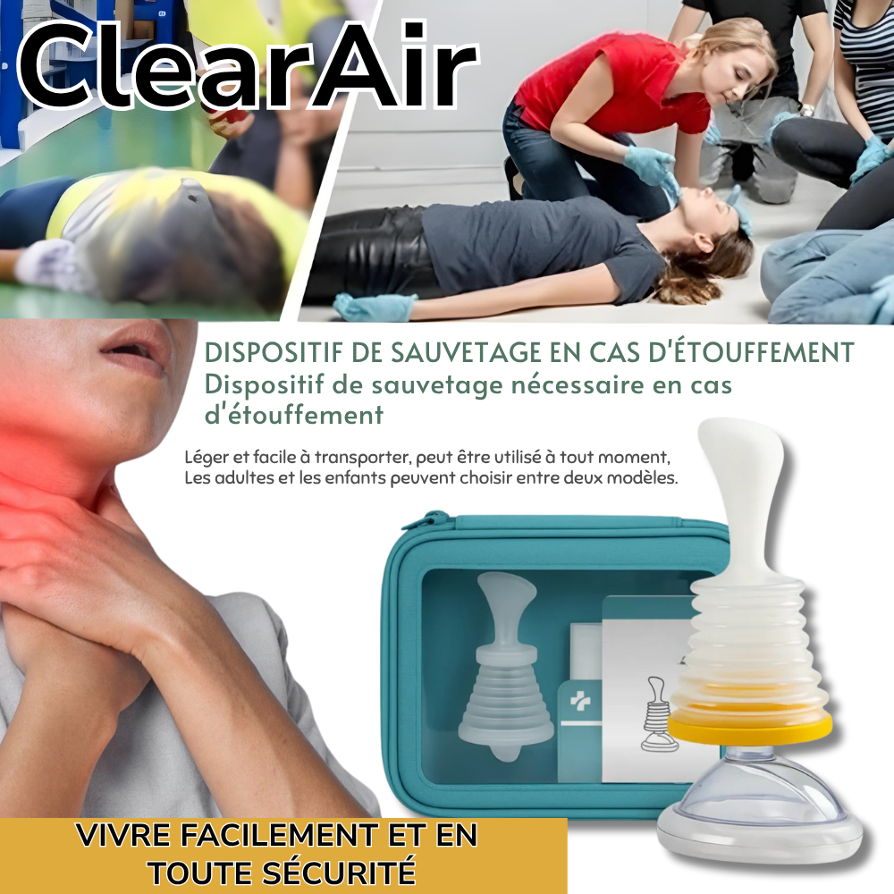 ClearAir™ | Approuvé par des milliers, prouvé pour sauver des vies en quelques secondes