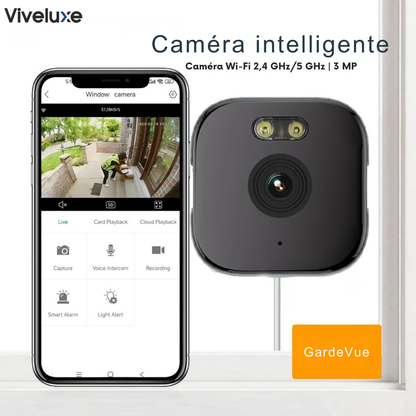 GardeVue™ | Caméra intérieure discrète qui protège votre maison – sans perçage