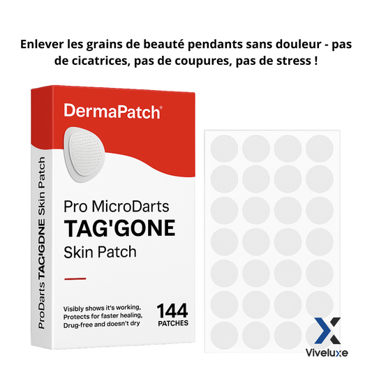 DermaPatch™ | Enlever les grains de beauté pendants sans douleur - pas de cicatrices, pas de coupures, pas de stress !