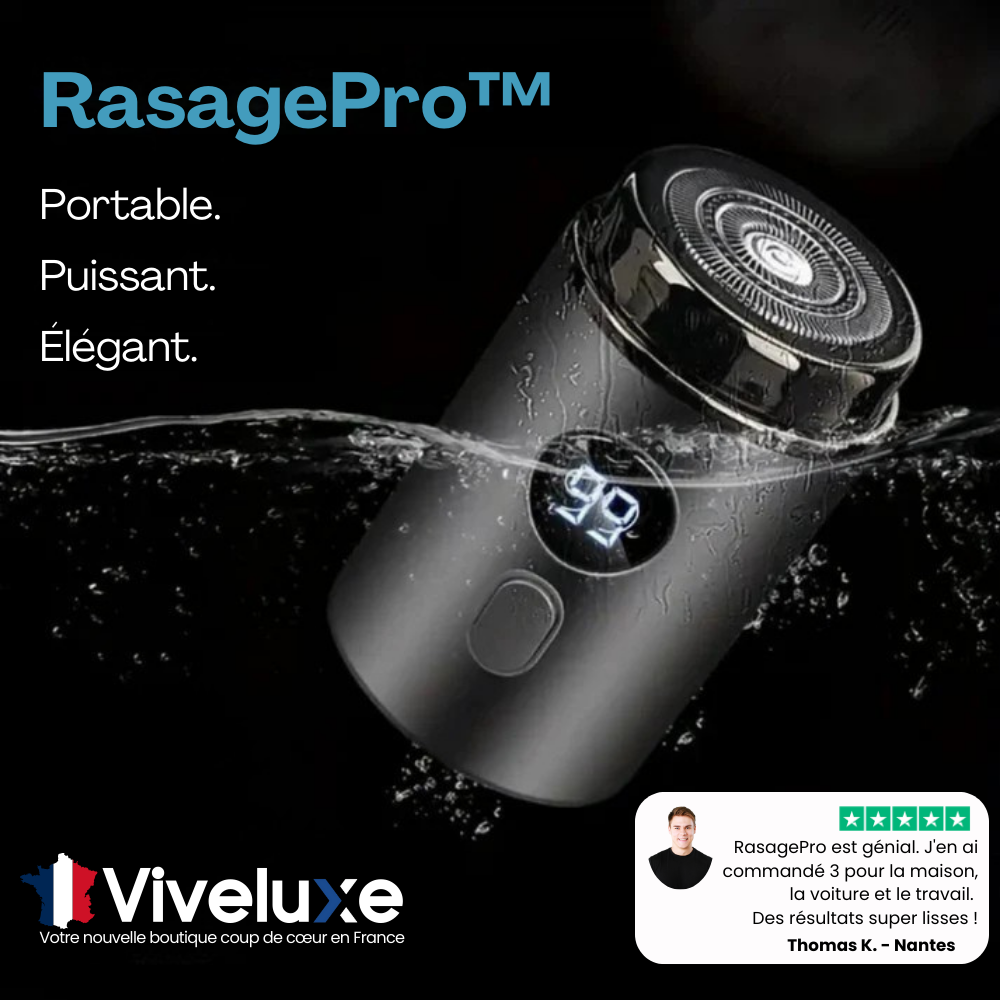 RasagePro™ | Dites adieu aux poils incarnés et au rasage imprécis, où que vous soyez