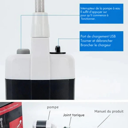 SunShower Pro™ | Pour un nettoyage facile et pratique à l'extérieur !