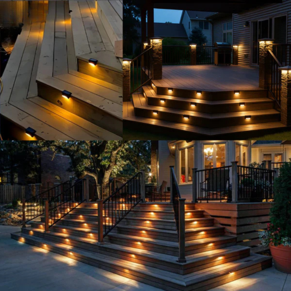 ÉclatSolaire™ | Éclairage solaire élégant pour illuminer escaliers et jardins