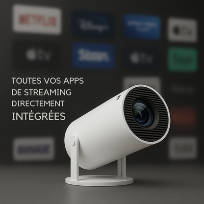 CinéBeam™ – Transformez n’importe quel mur en véritable écran de cinéma