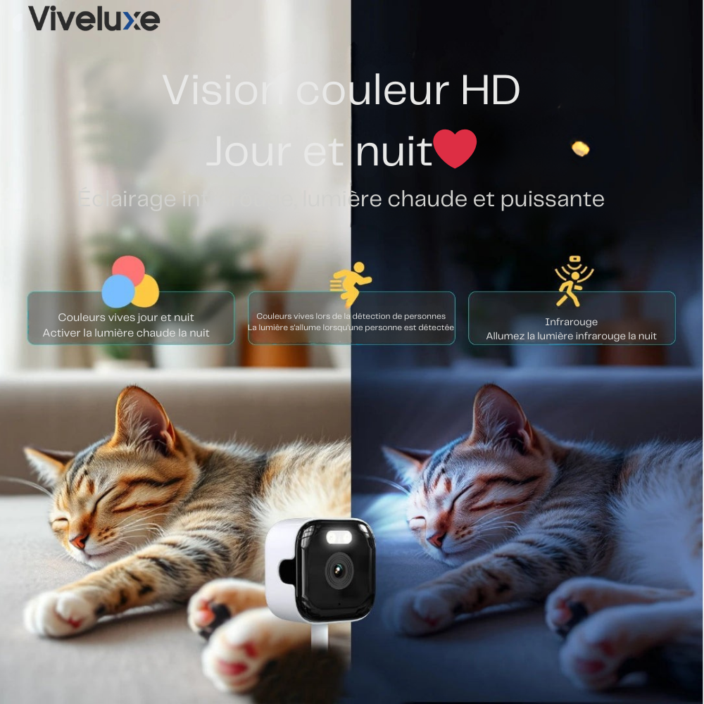 GardeVue™ | Caméra intérieure discrète qui protège votre maison – sans perçage