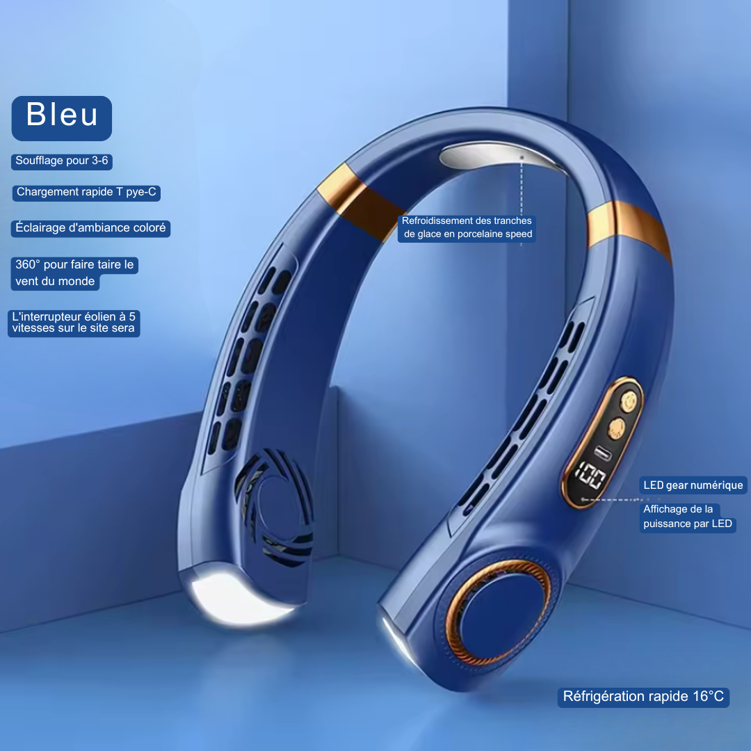 NeckBreeze™ | Le climatiseur personnel que vous emportez partout avec vous