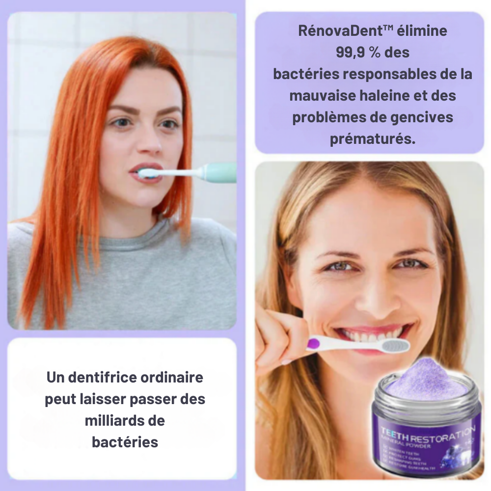 RénovaDent™ – La poudre minérale qui restaure l’émail et apaise la sensibilité