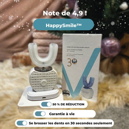 HappySmile™ | Brosse à dents simple et rapide en moins de 30 secondes !