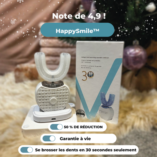 HappySmile™ | Brosse à dents simple et rapide en moins de 30 secondes !