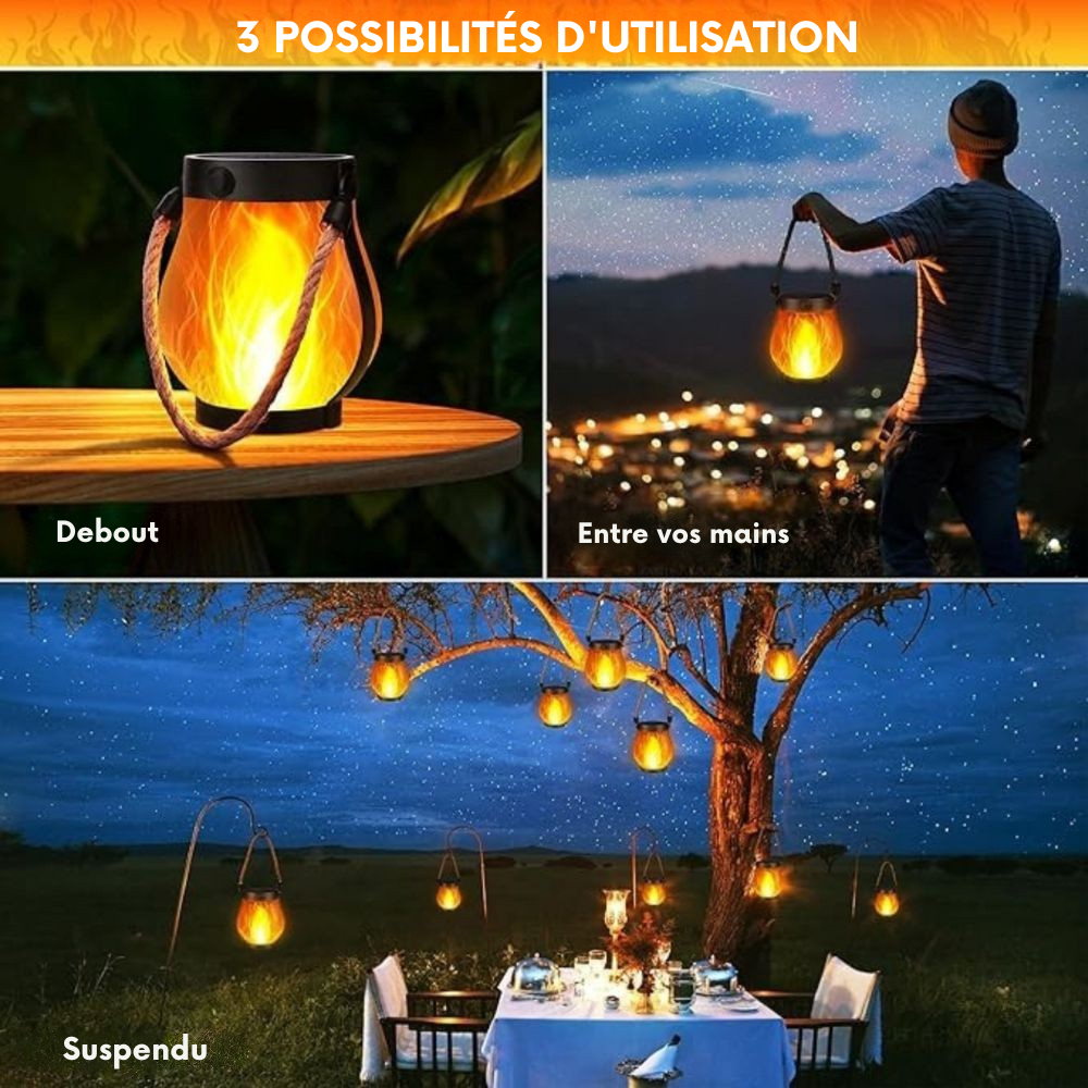 LanterneMagique™ | Lanterne avec effet flamme réaliste – lumière d'ambiance pour chaque environnement