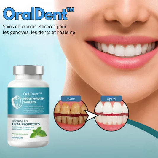 OralDent™ | Éliminez le tartre et blanchissez vos dents sans aller chez le dentiste