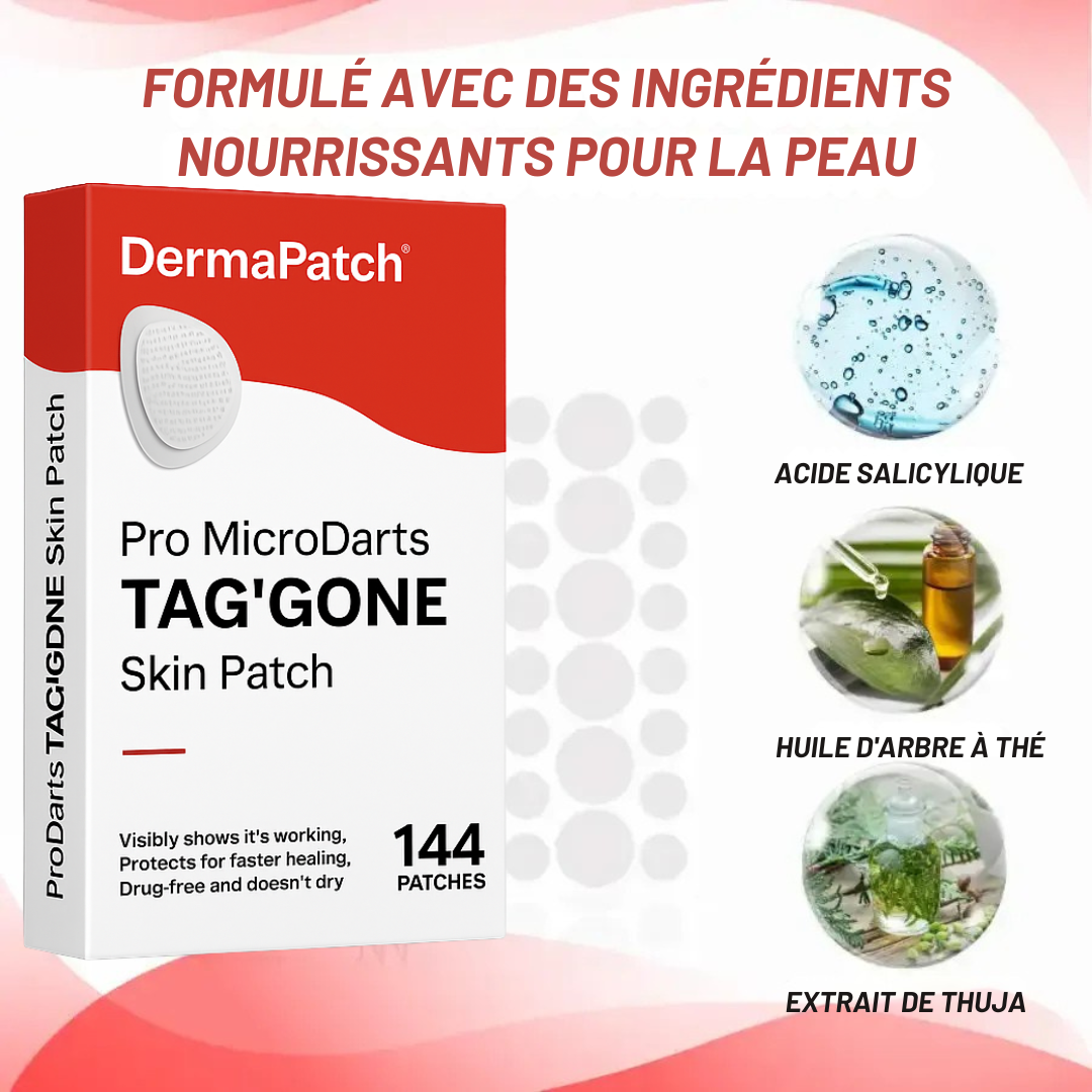 DermaPatch™ | Enlever les grains de beauté pendants sans douleur - pas de cicatrices, pas de coupures, pas de stress !