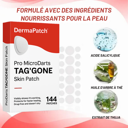DermaPatch™ | Enlever les grains de beauté pendants sans douleur - pas de cicatrices, pas de coupures, pas de stress !
