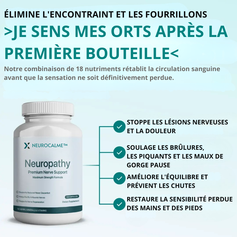NeuroCalme™ – Apaisez les douleurs nerveuses et retrouvez un confort quotidien