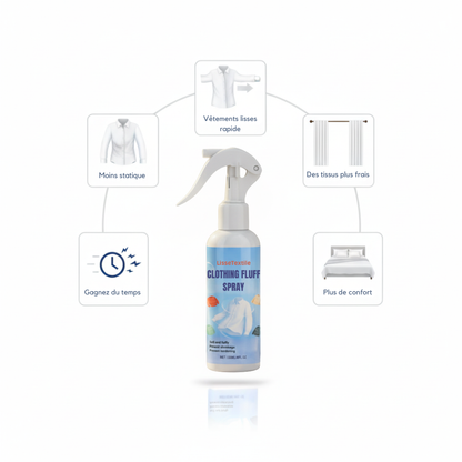 LisseTextile™ – Le spray défroissant qui lisse vos vêtements en quelques secondes