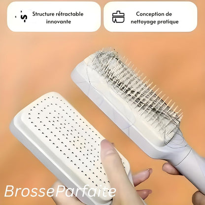 BrosseParfaite™ | Brosse à cheveux auto-nettoyante pour un soin des cheveux sans effort