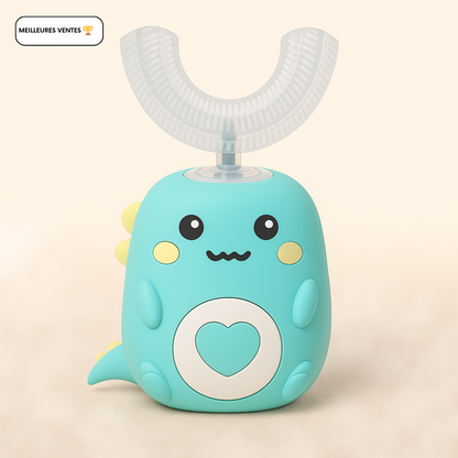 KiddoBrush™ | Brosse à dents ultrasonique U-forme 360° pour enfants – rend le brossage des dents amusant, facile et efficace