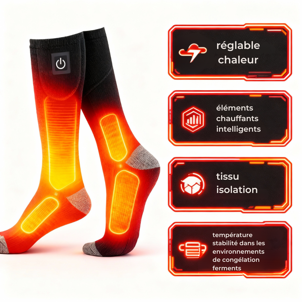 ThermaPied™ – Les chauffe chaussettes électriques qui gardent vos pieds au chaud toute la journée