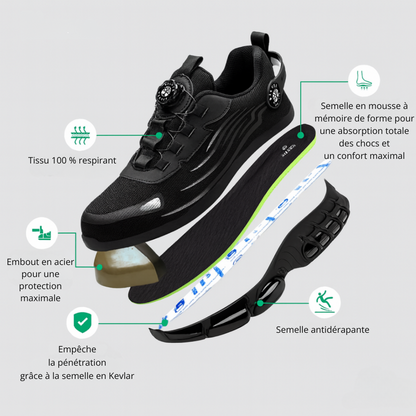 FlexArmure S5 Air™ | Chaussures de sécurité légères comme des baskets