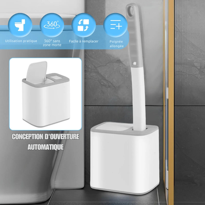 SaniBrosse™ – La brosse WC ultra hygiénique qui élimine les bactéries au lieu de les étaler