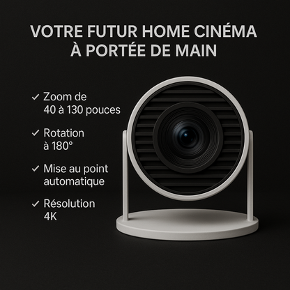 CinéBeam™ – Transformez n’importe quel mur en véritable écran de cinéma