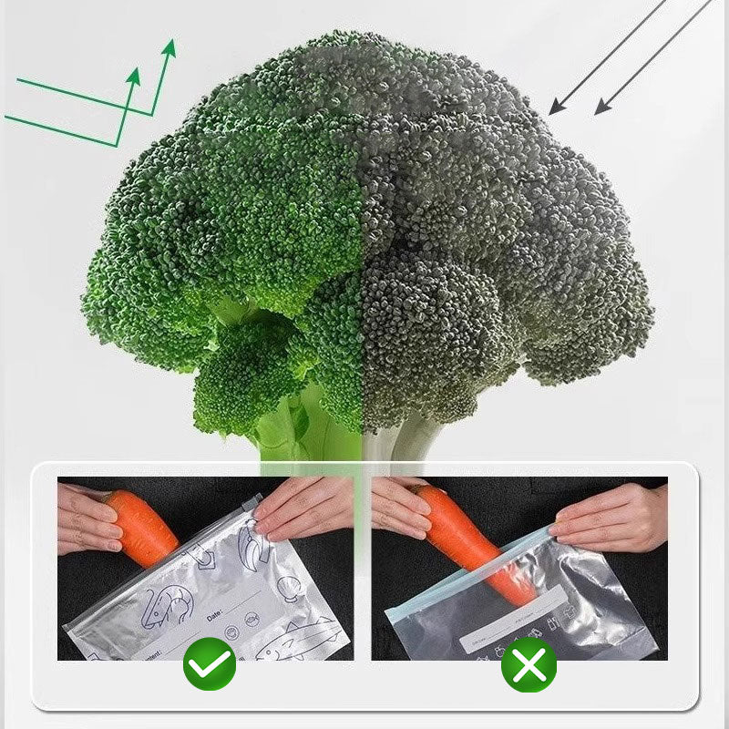 FraisPlus™ | Conservez les aliments frais plus longtemps avec des sacs réutilisables