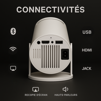 CinéBeam™ – Transformez n’importe quel mur en véritable écran de cinéma