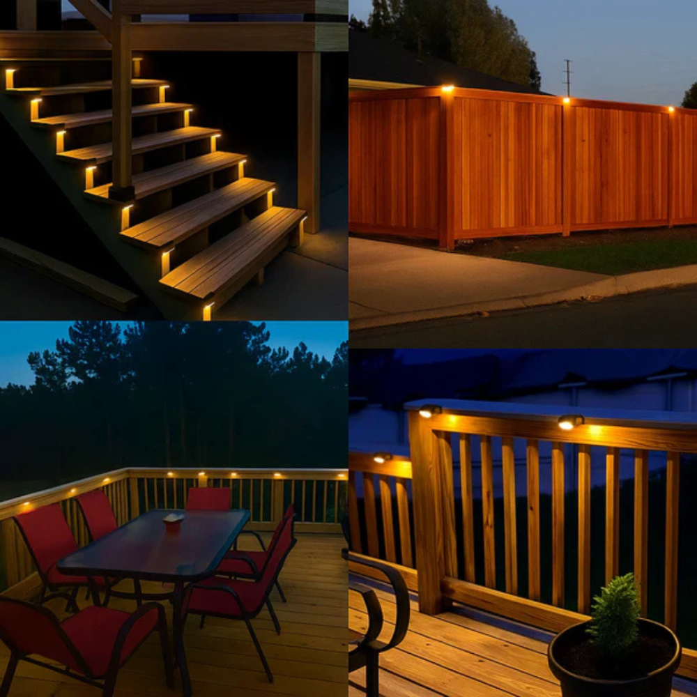 ÉclatSolaire™ | Éclairage solaire élégant pour illuminer escaliers et jardins