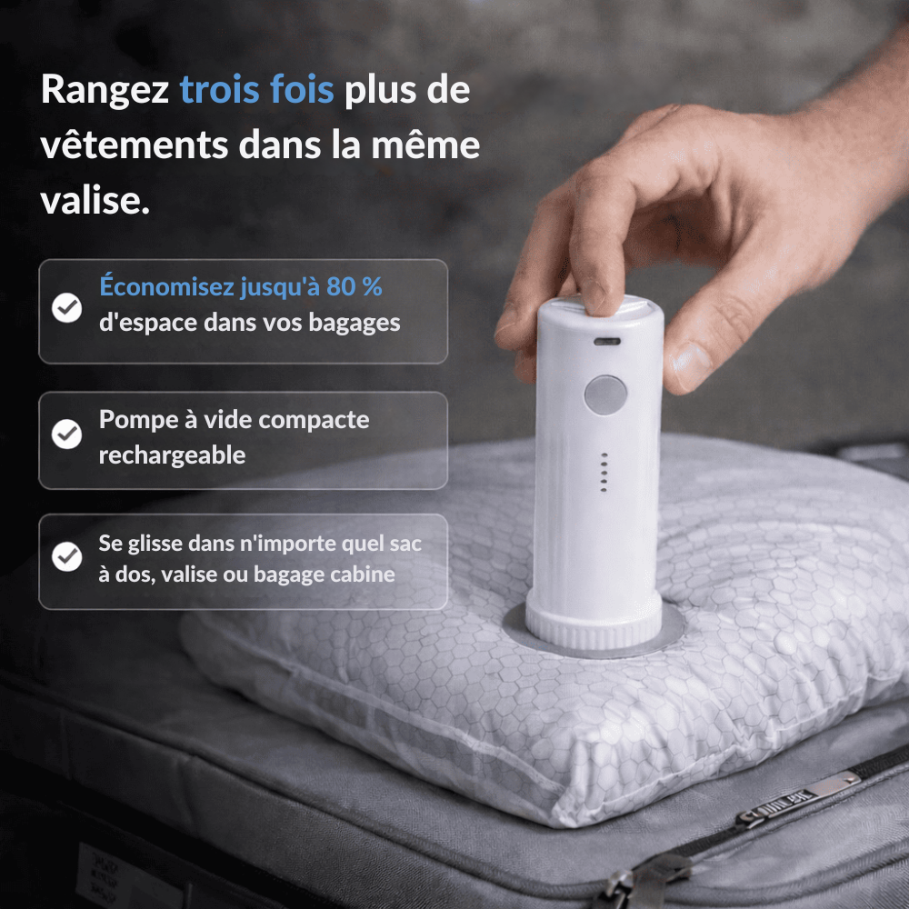 VacuPack™ | Emballez plus intelligemment et gagnez beaucoup plus de place
