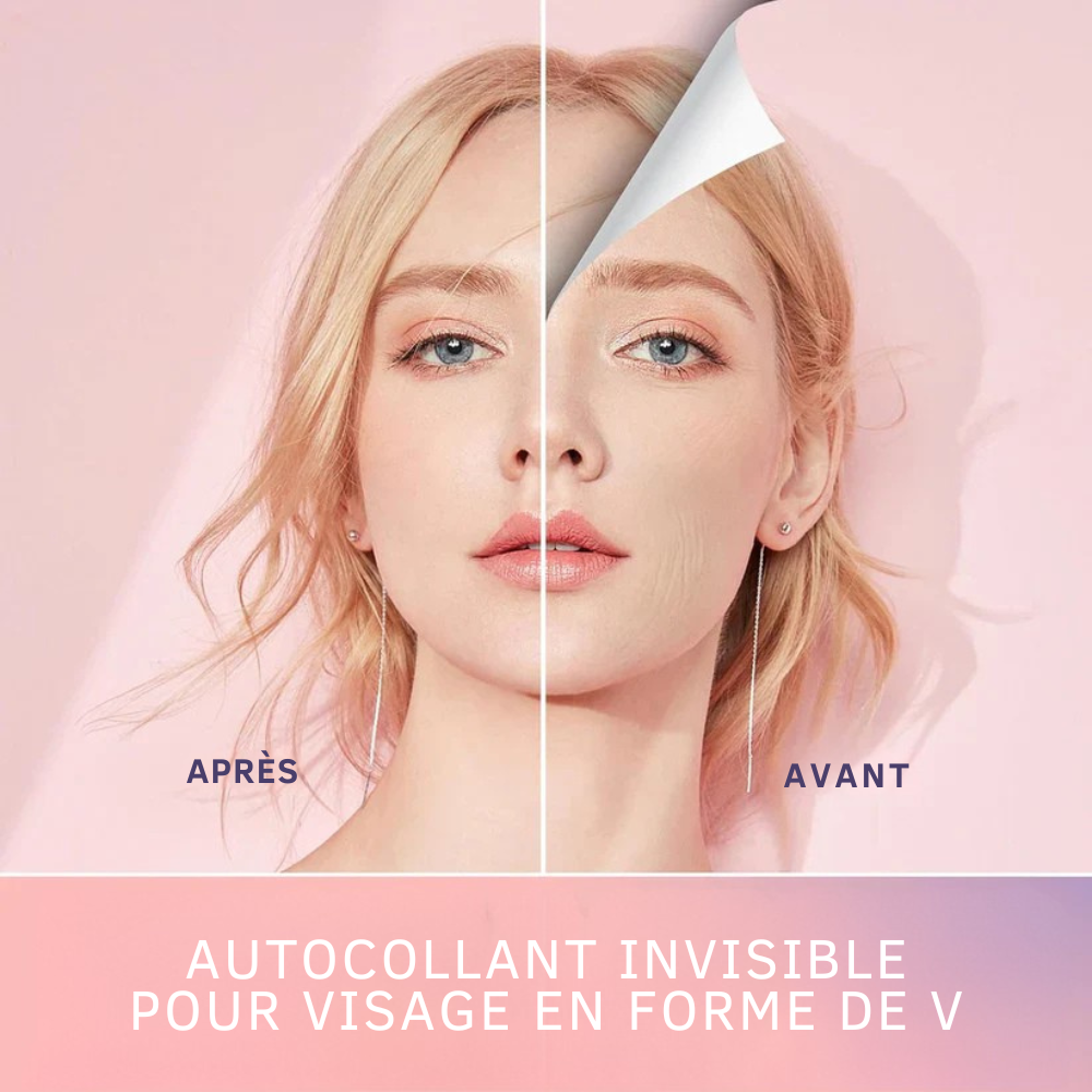 InvisiLift™ | Bandeau de lifting facial invisible – 40 pièces par paquet