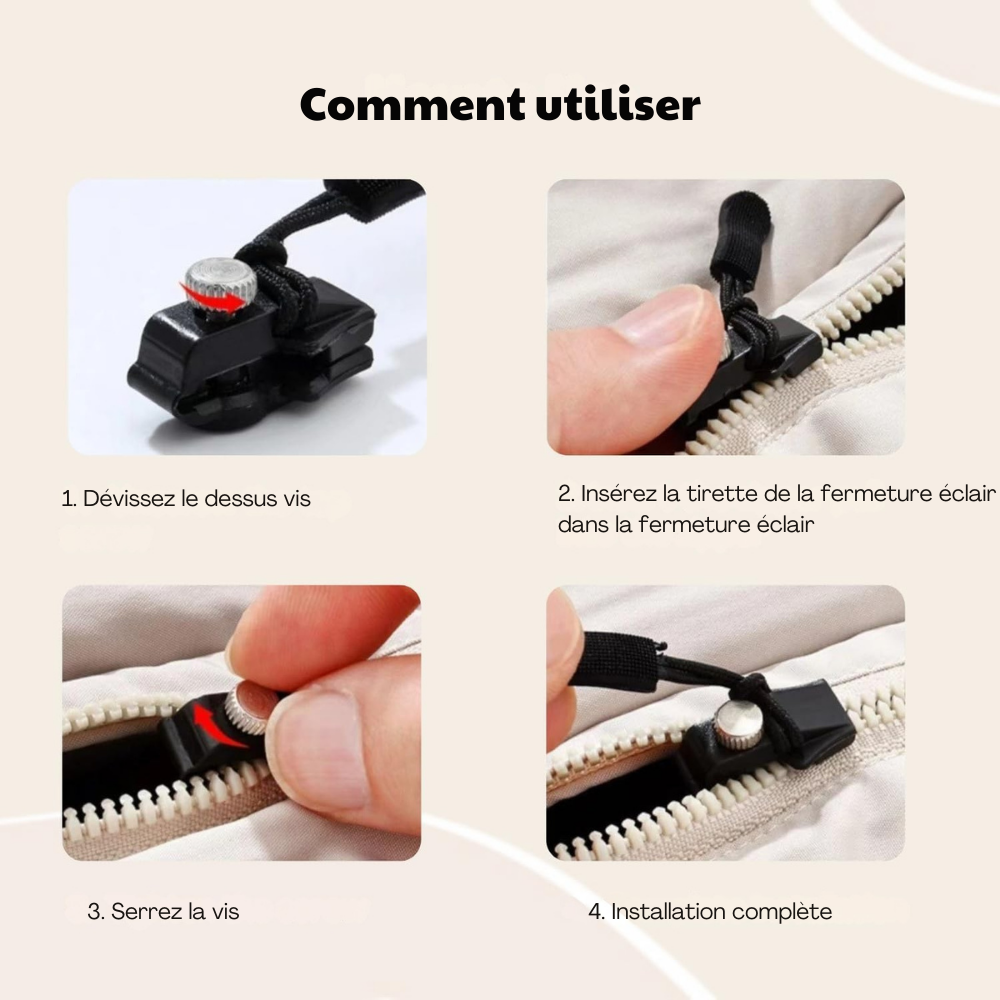 ZipFacile™ – Réparez vos fermetures éclair en quelques minutes, sans couture