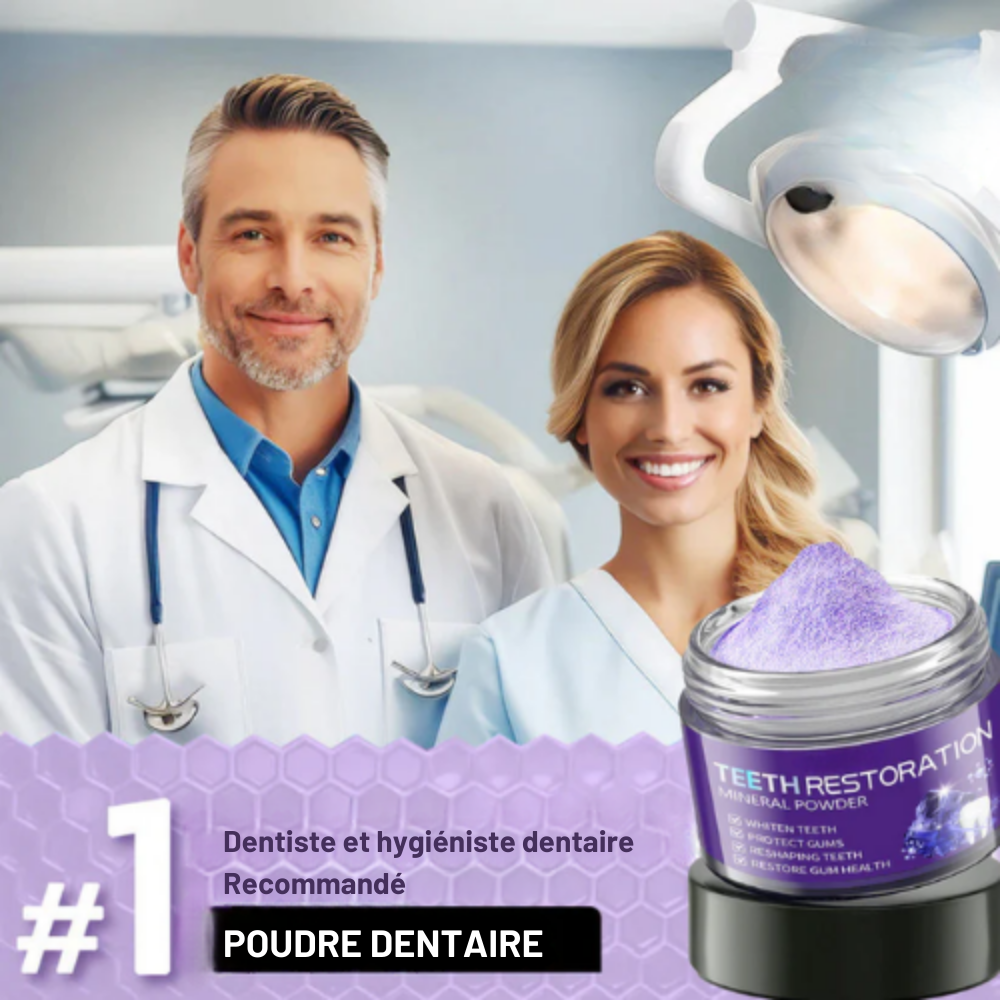 RénovaDent™ – La poudre minérale qui restaure l’émail et apaise la sensibilité