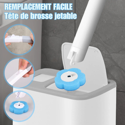 SaniBrosse™ – La brosse WC ultra hygiénique qui élimine les bactéries au lieu de les étaler