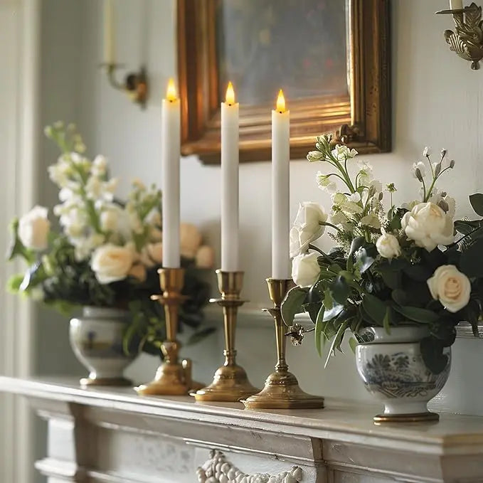 FlammeDouce™ | Créez une ambiance chaleureuse avec des bougies, sans risque d'incendie ni désordre.