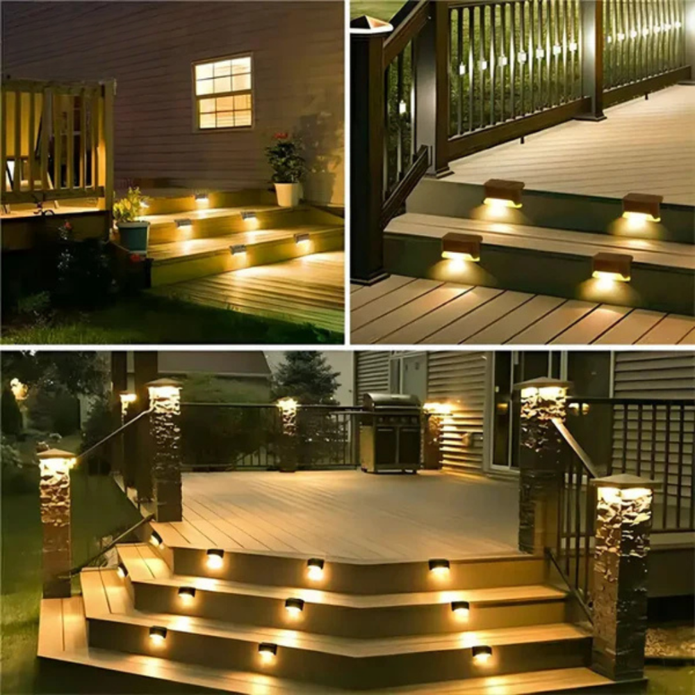 ÉclatSolaire™ | Éclairage solaire élégant pour illuminer escaliers et jardins