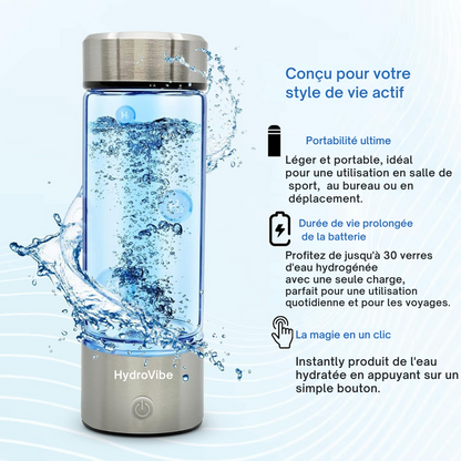 HydroVibe™ | Bouteille d'eau à hydrogène