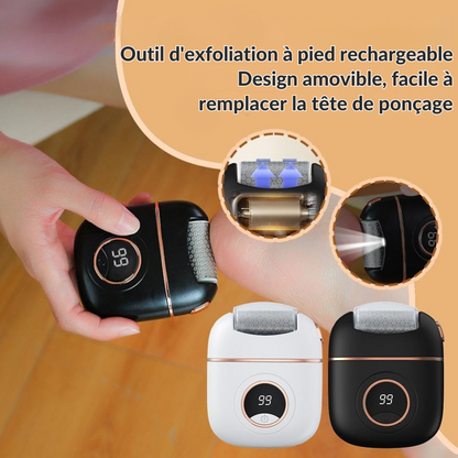 SilkSole™ | Élimination électrique de la peau dure pour des pieds lisses