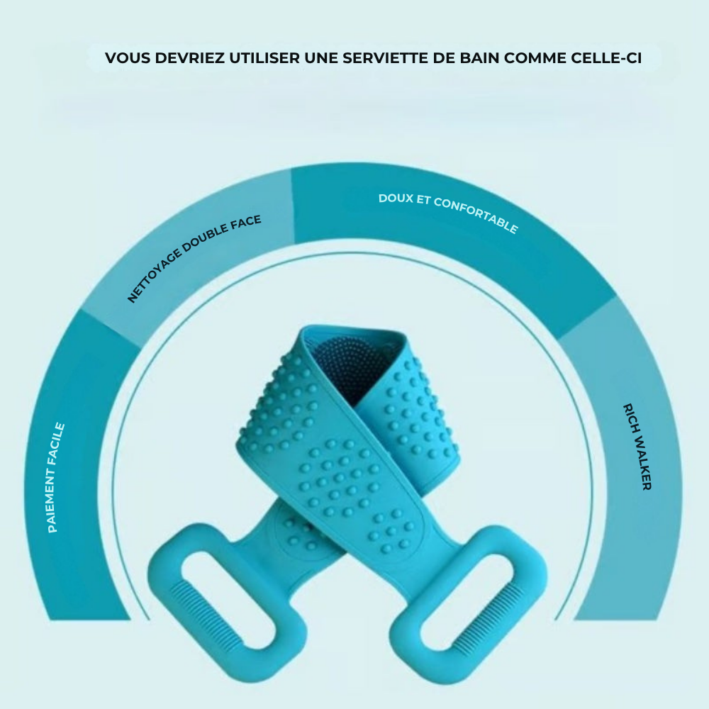 BrosseDos™ | Le moyen le plus simple de laver et masser votre dos – chaque jour