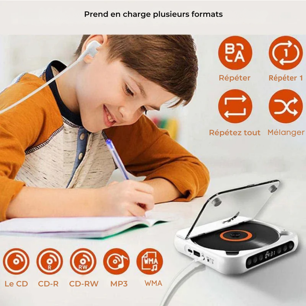 CDPortable™ – Le lecteur CD moderne qui redonne vie à vos albums préférés
