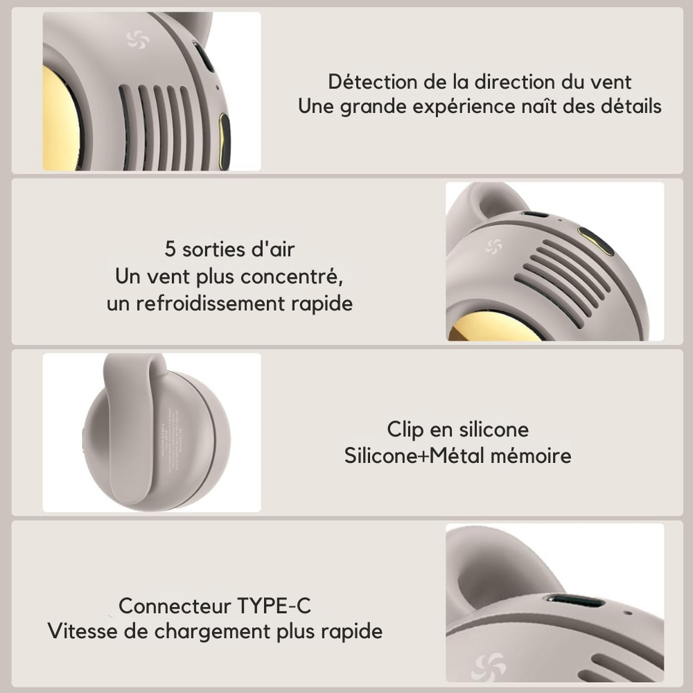 AirClip™ | Refroidissement Direct, Toujours à Portée de Main