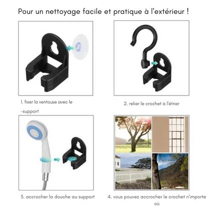 SunShower Pro™ | Pour un nettoyage facile et pratique à l'extérieur !