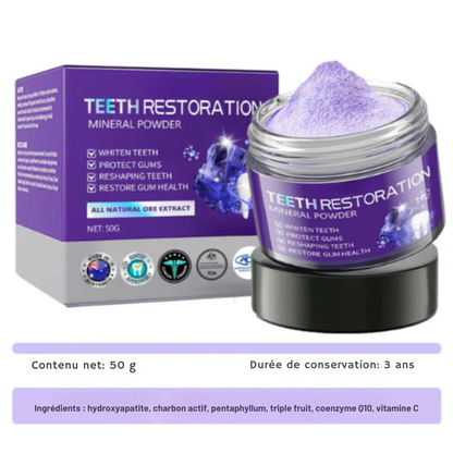RénovaDent™ – La poudre minérale qui restaure l’émail et apaise la sensibilité